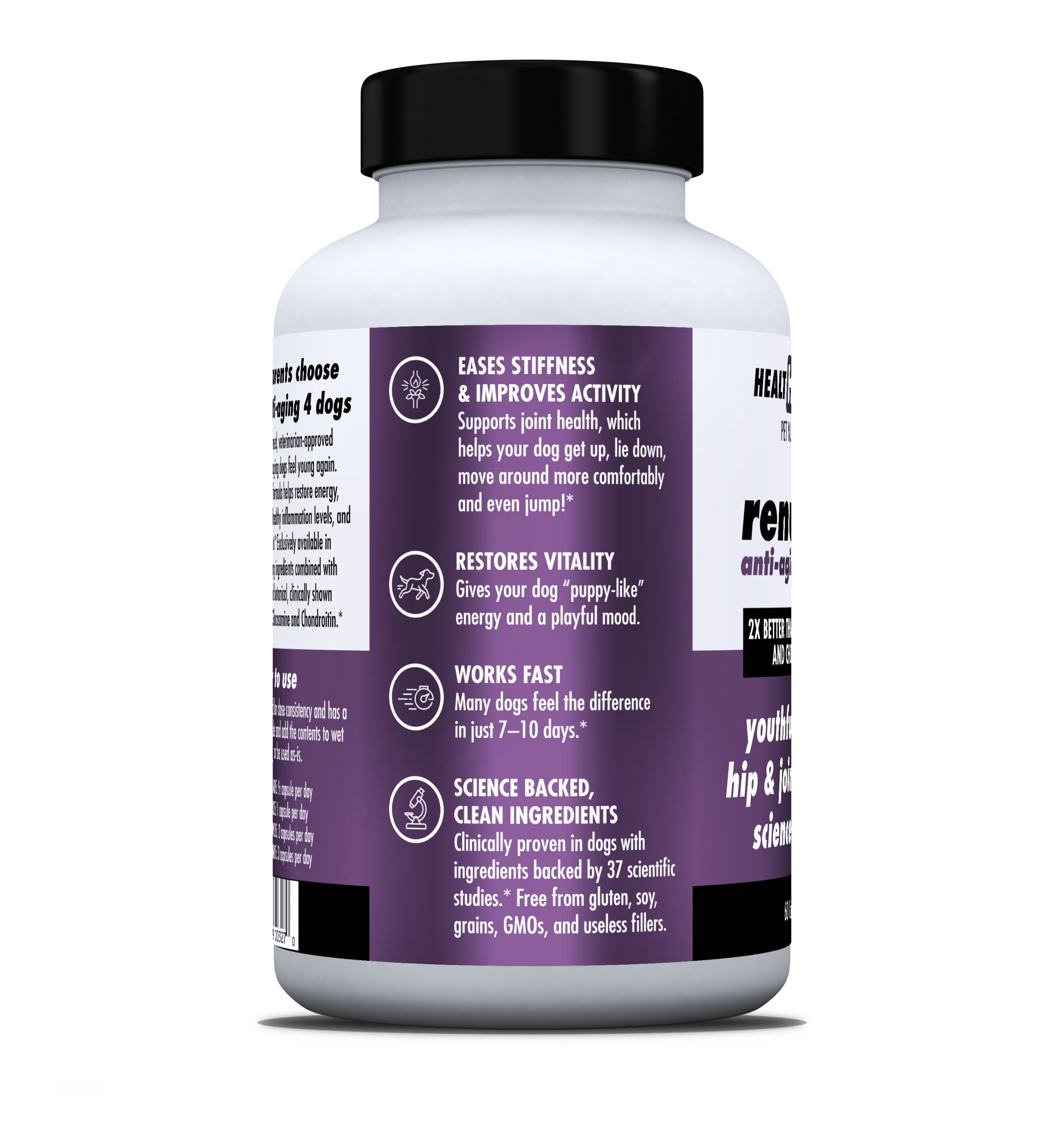 RenuVite: Side panel showing benefits